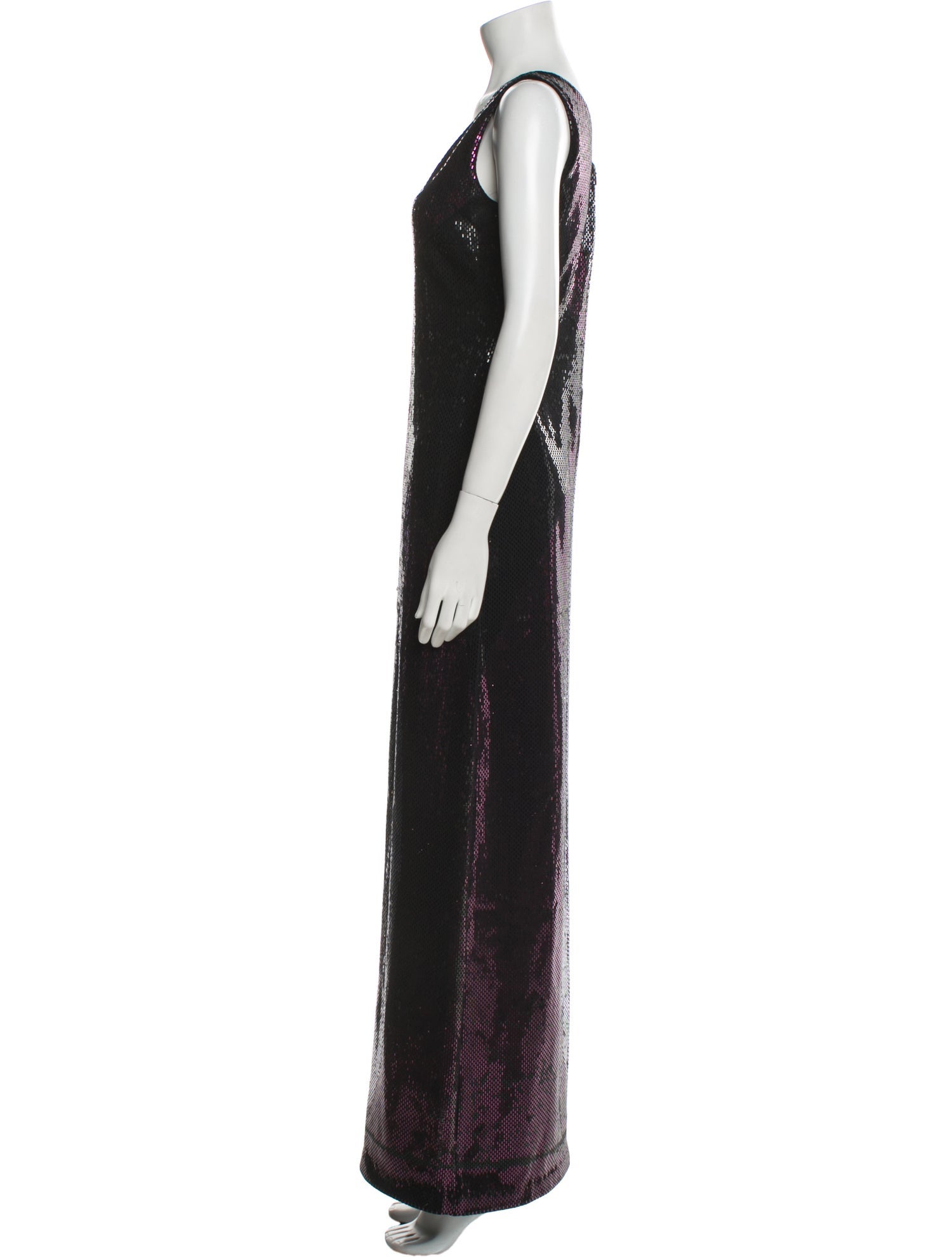 St. John Couture Lace Pattern Long Dress