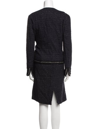 St. John Couture Tweed Pattern Skirt Suit