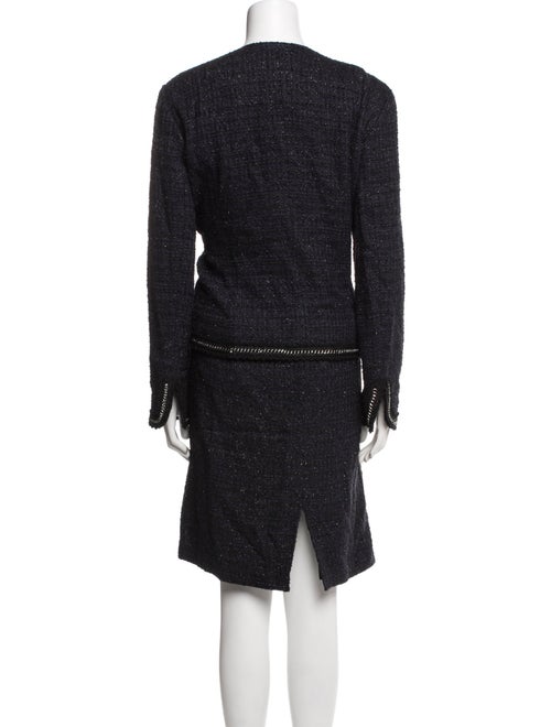 St. John Couture Tweed Pattern Skirt Suit