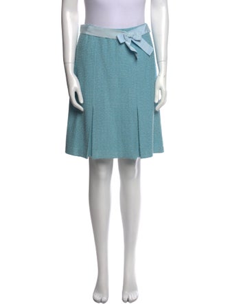 St. John Couture Wool Knee-Length Skirt