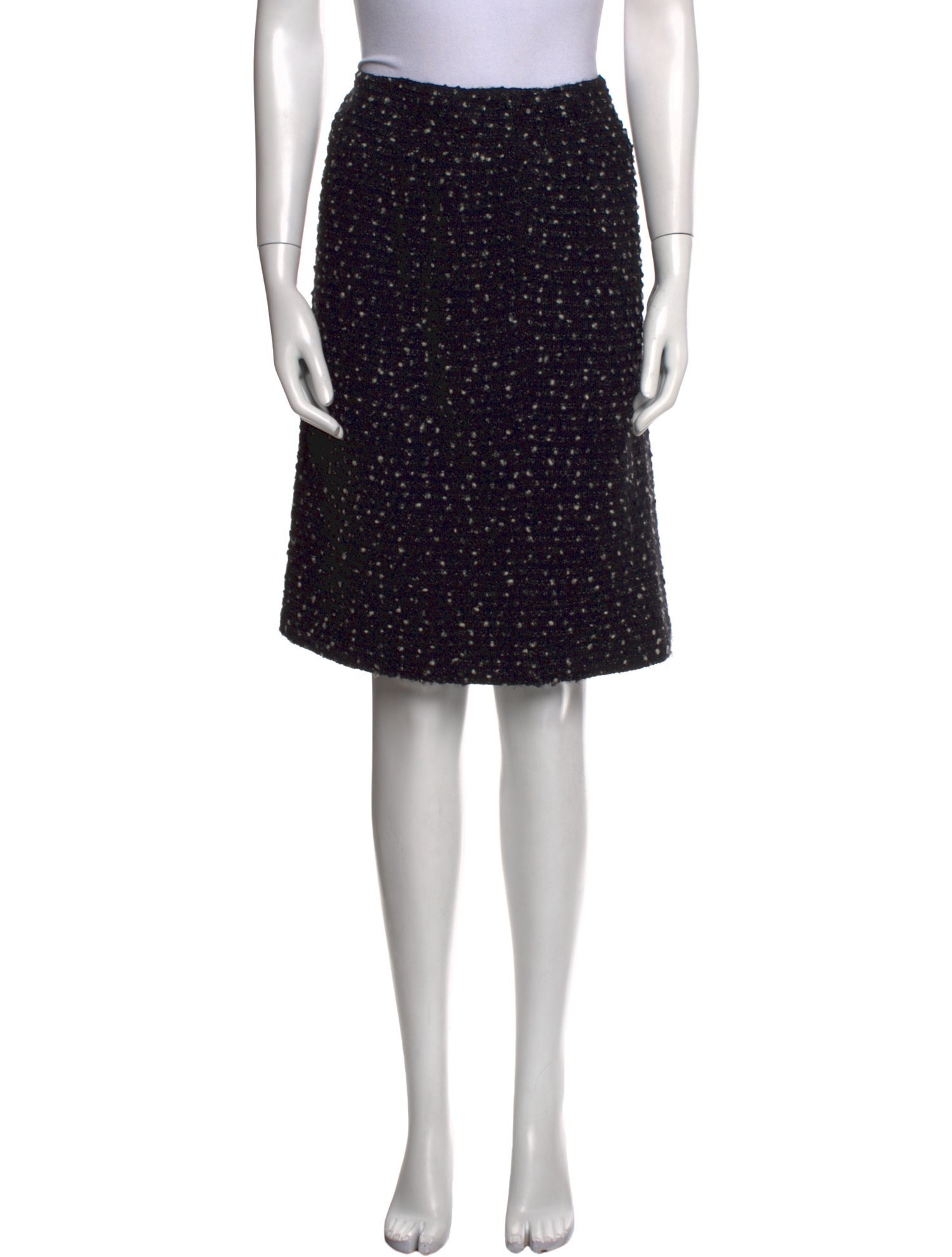St. John Couture Wool Knee-Length Skirt