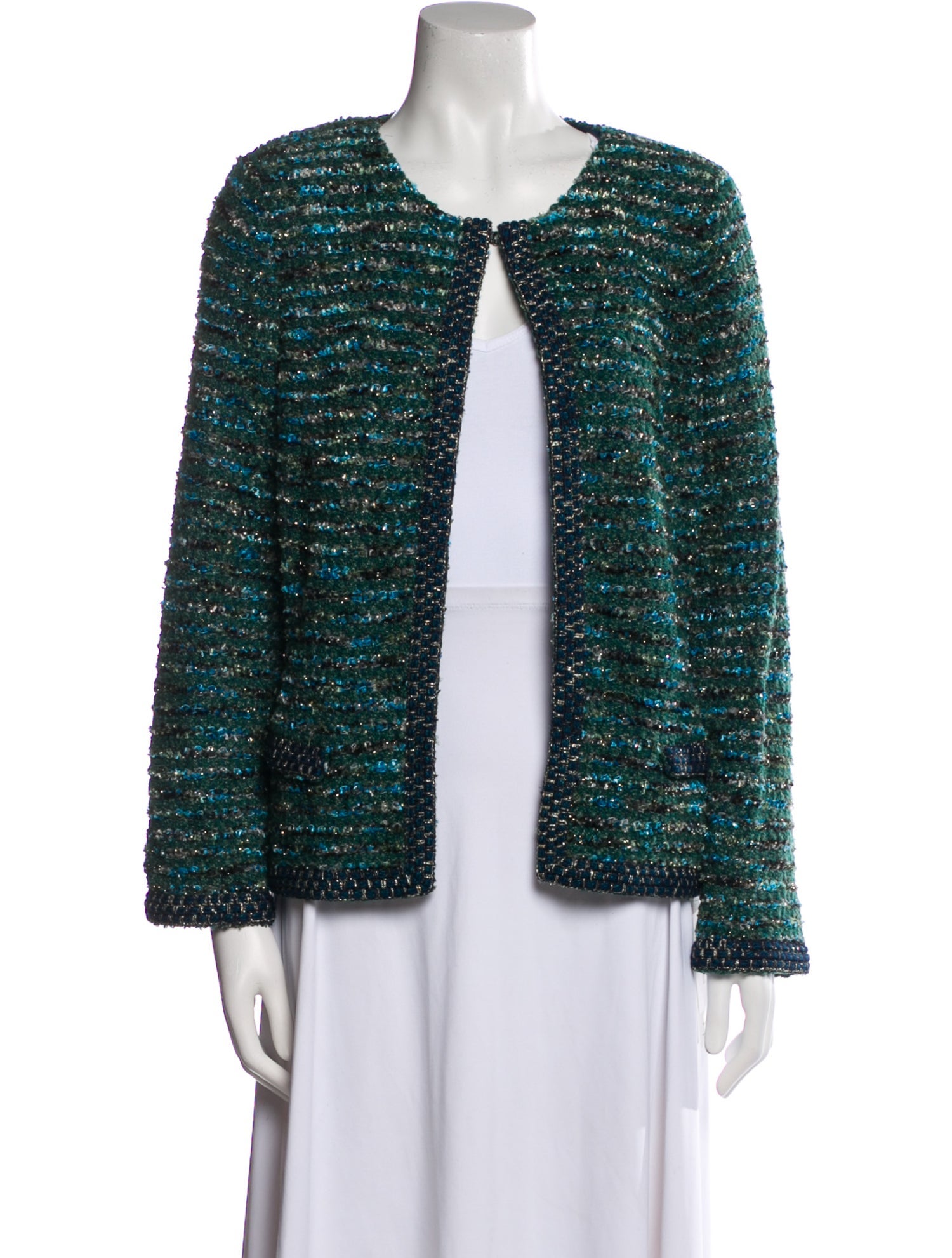 St. John Couture Tweed Pattern Evening Jacket