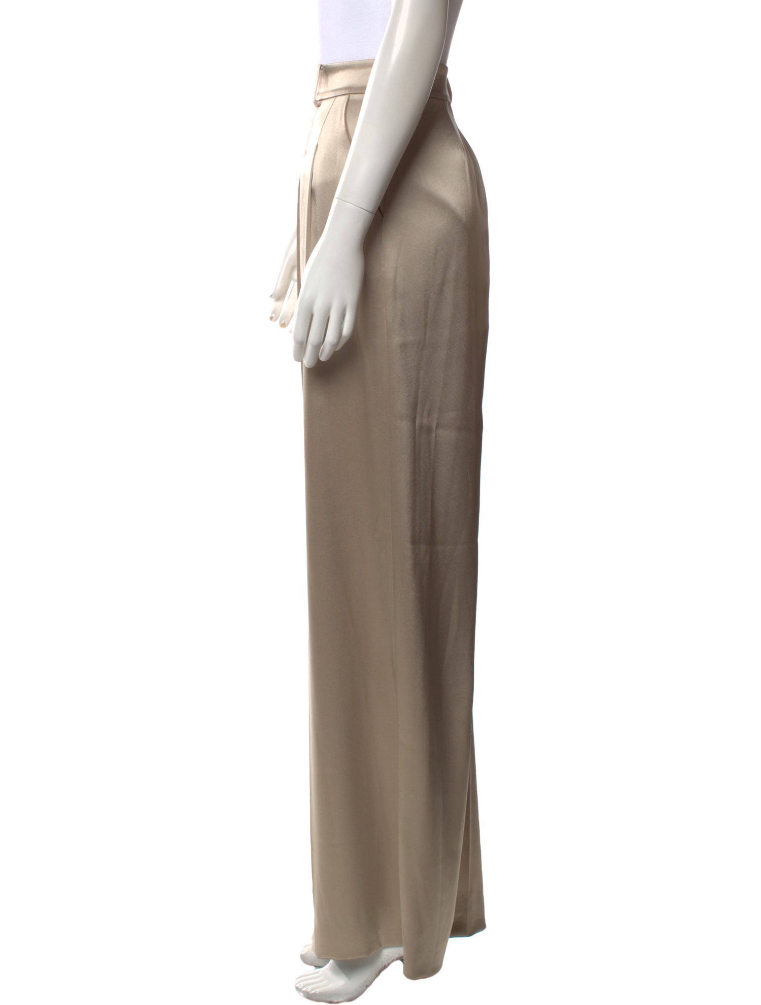 St. John Couture Satin Wide Leg Pants