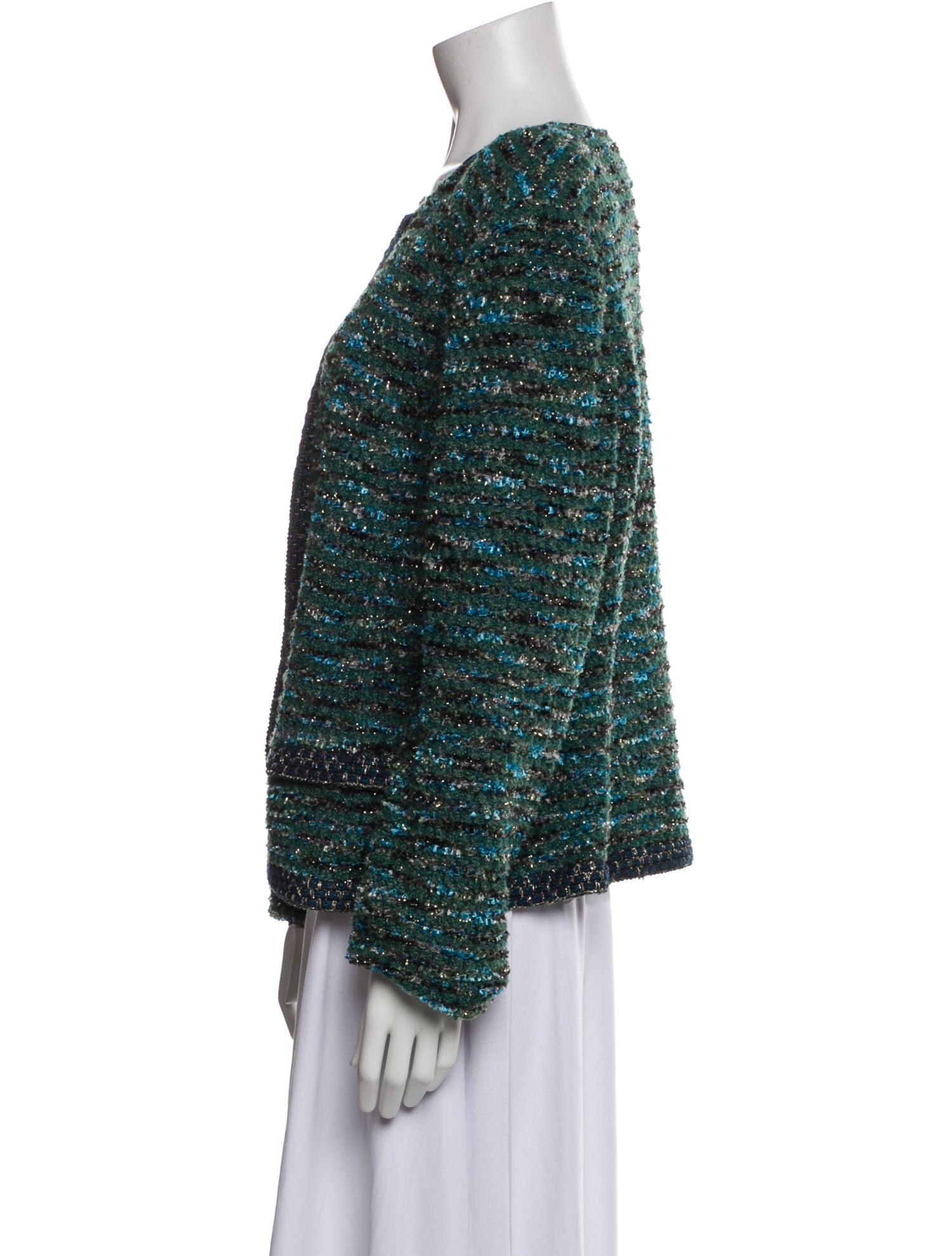 St. John Couture Wool Tweed Pattern Evening Jacket