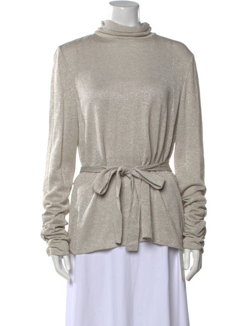 St. John Couture Turtleneck Long Sleeve Sweatshirt