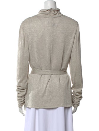 St. John Couture Turtleneck Long Sleeve Sweatshirt