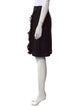 St. John Couture Feather Trim Knee-Length Skirt