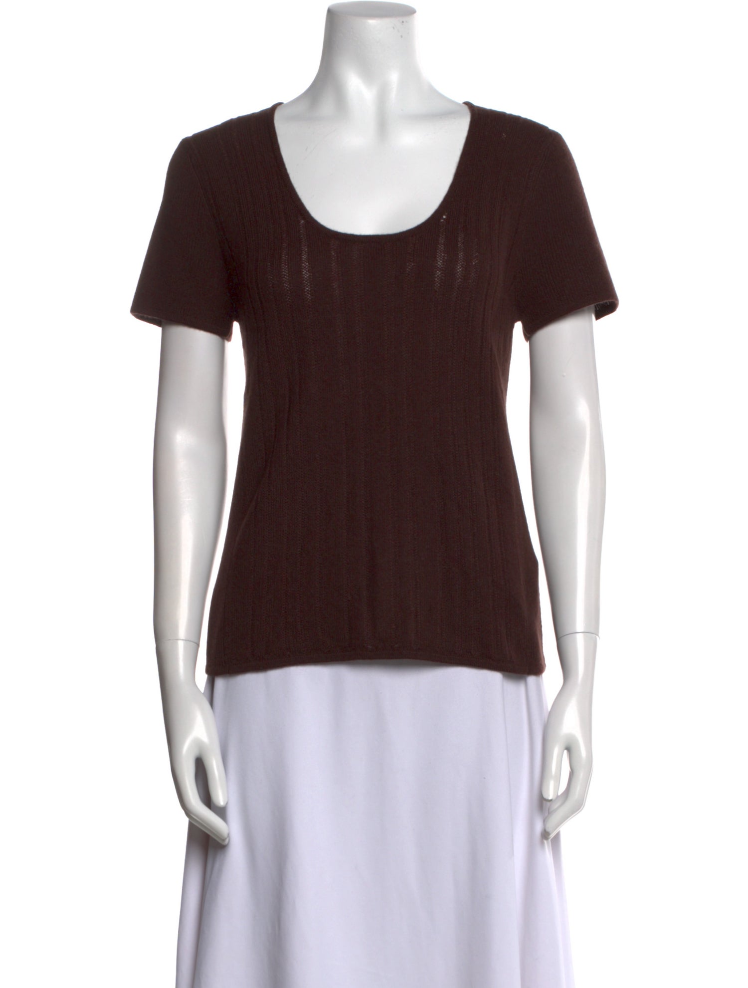 St. John Couture Cashmere Scoop Neck Sweater