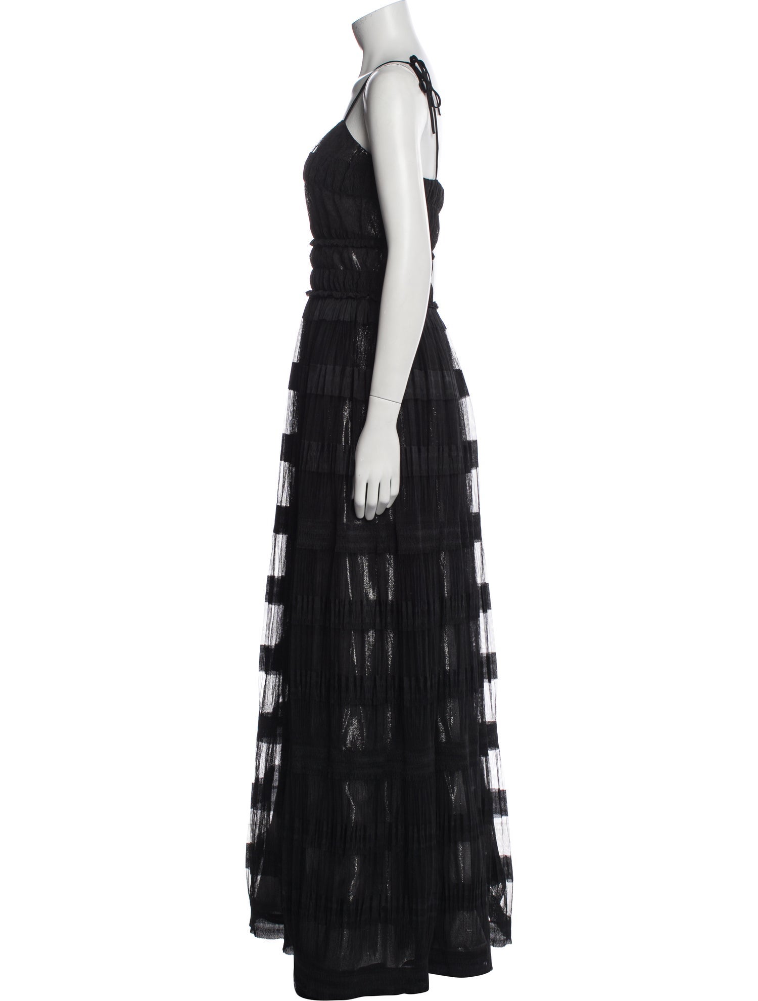 St. John Couture V-Neck Long Dress