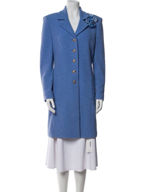 St. John Couture Tweed Pattern Coat