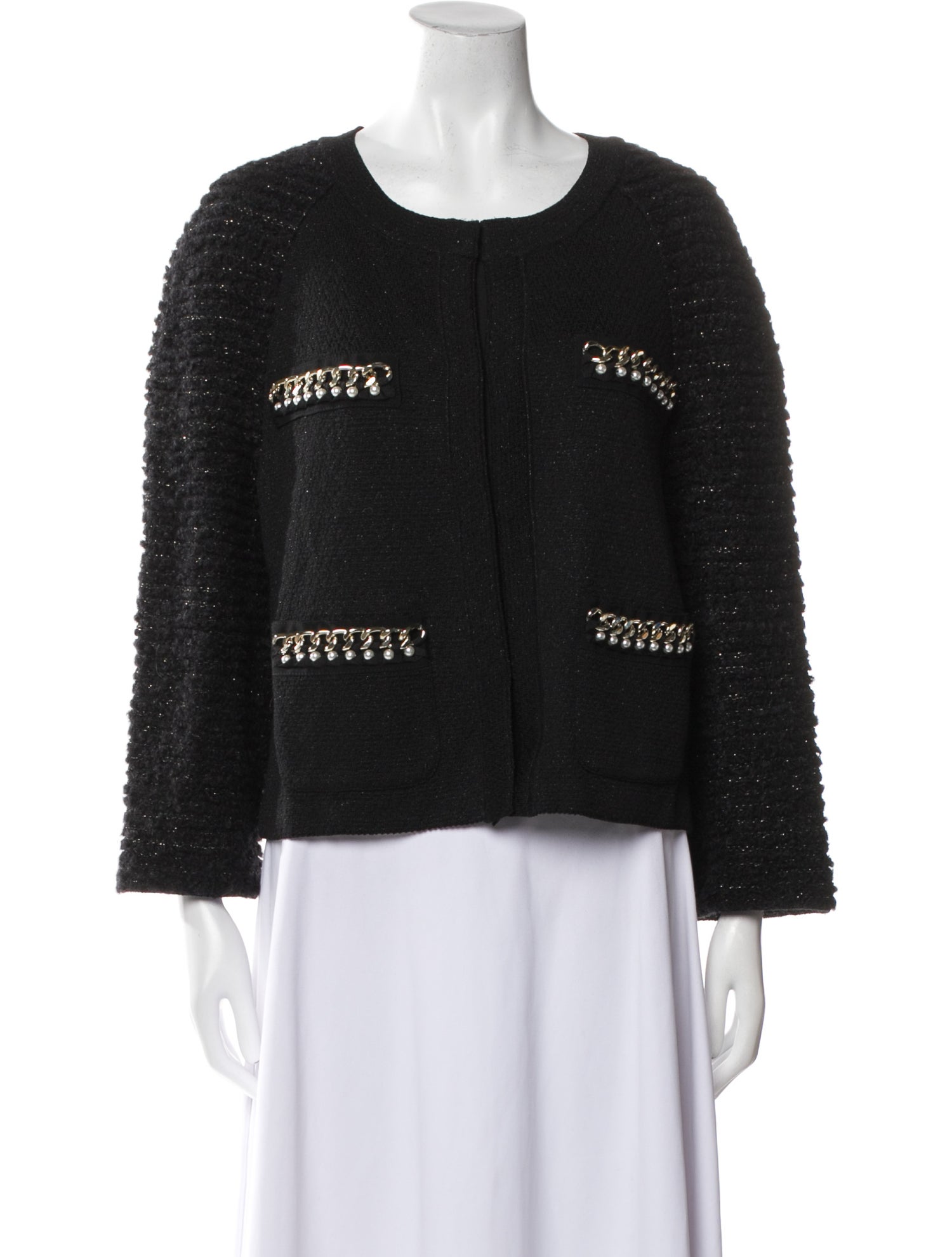 St. John Couture Wool Tweed Pattern Jacket w/ Tags