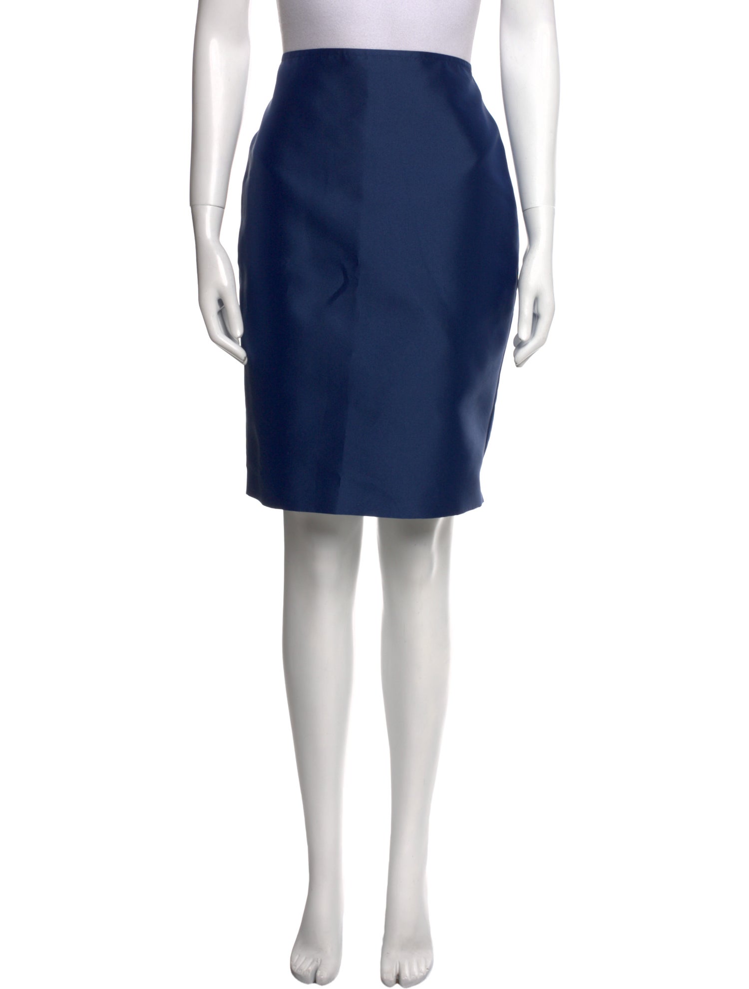 St. John Couture Braided Accents Knee-Length Skirt