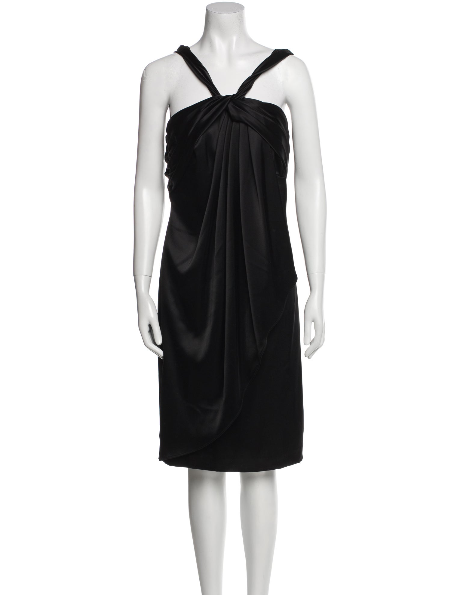 St. John Couture Halterneck Midi Length Dress