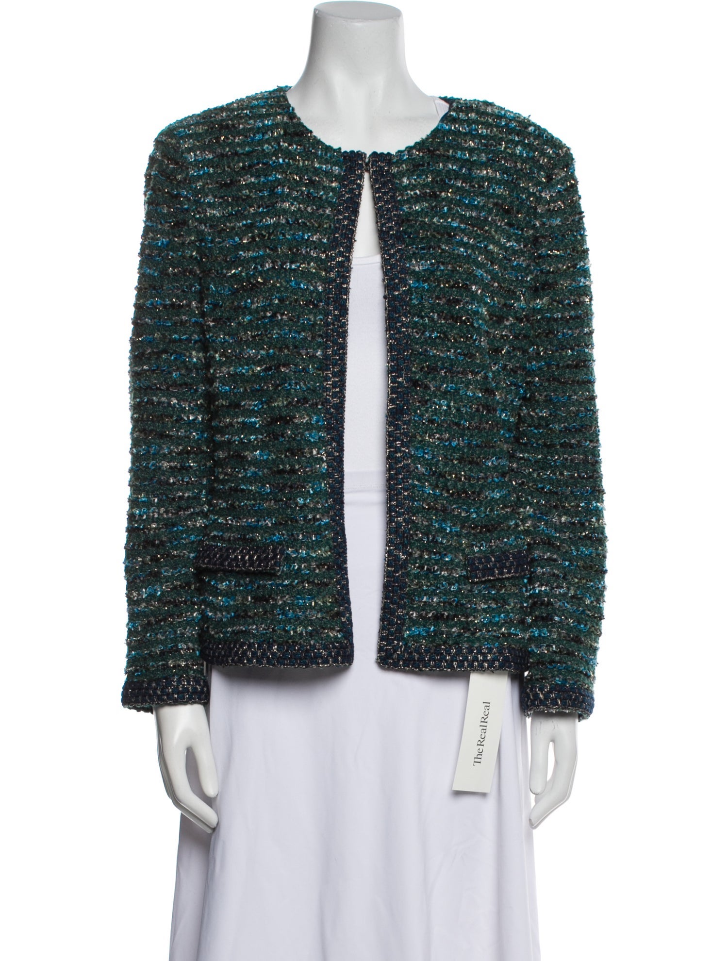 St. John Couture Tweed Pattern Evening Jacket