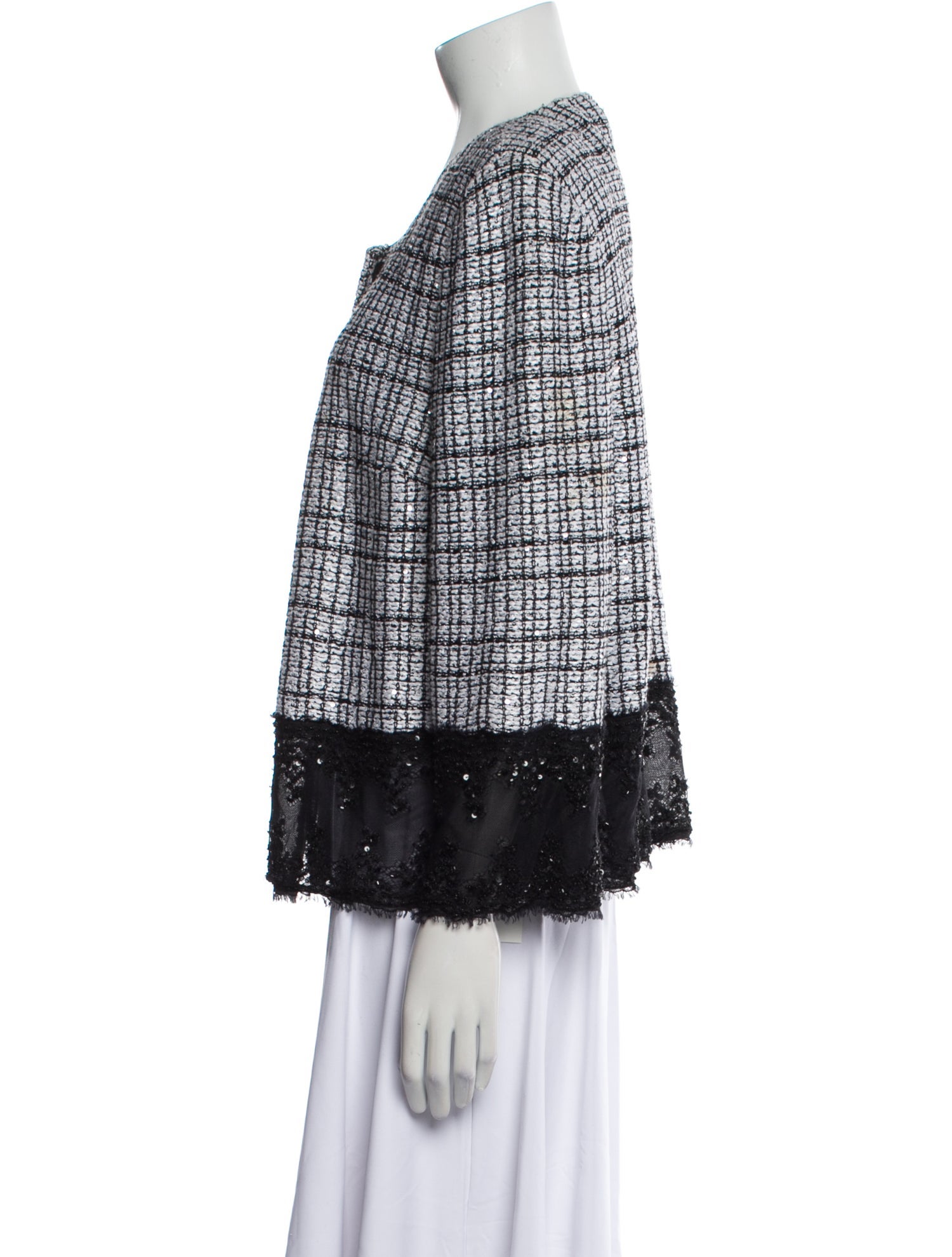 St. John Couture Tweed Tweed Pattern Evening Jacket