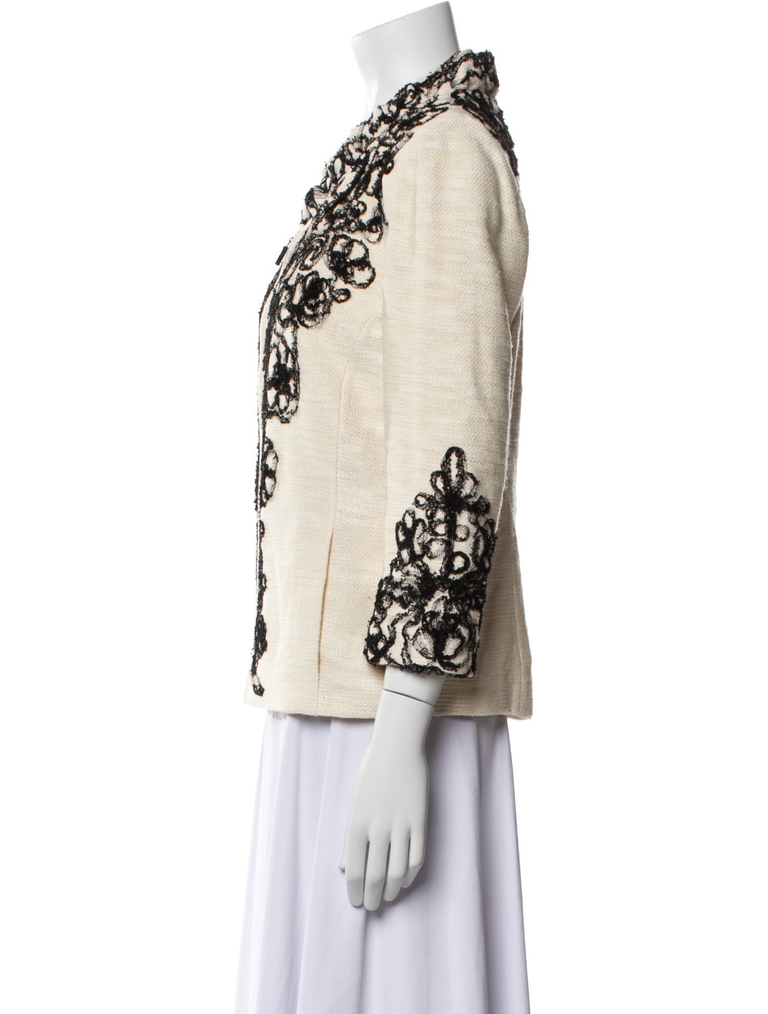 St. John Couture Floral Print Evening Jacket