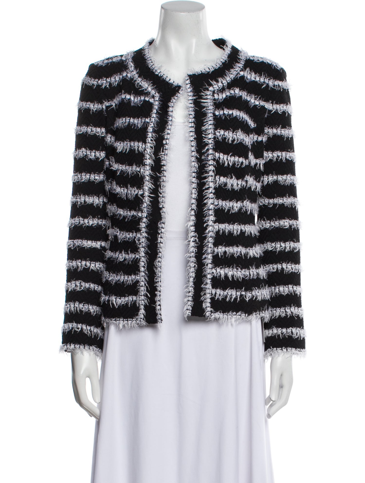 St. John Couture Tweed Striped Evening Jacket