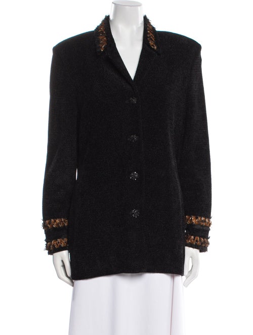 St. John Couture Wool Printed Blazer