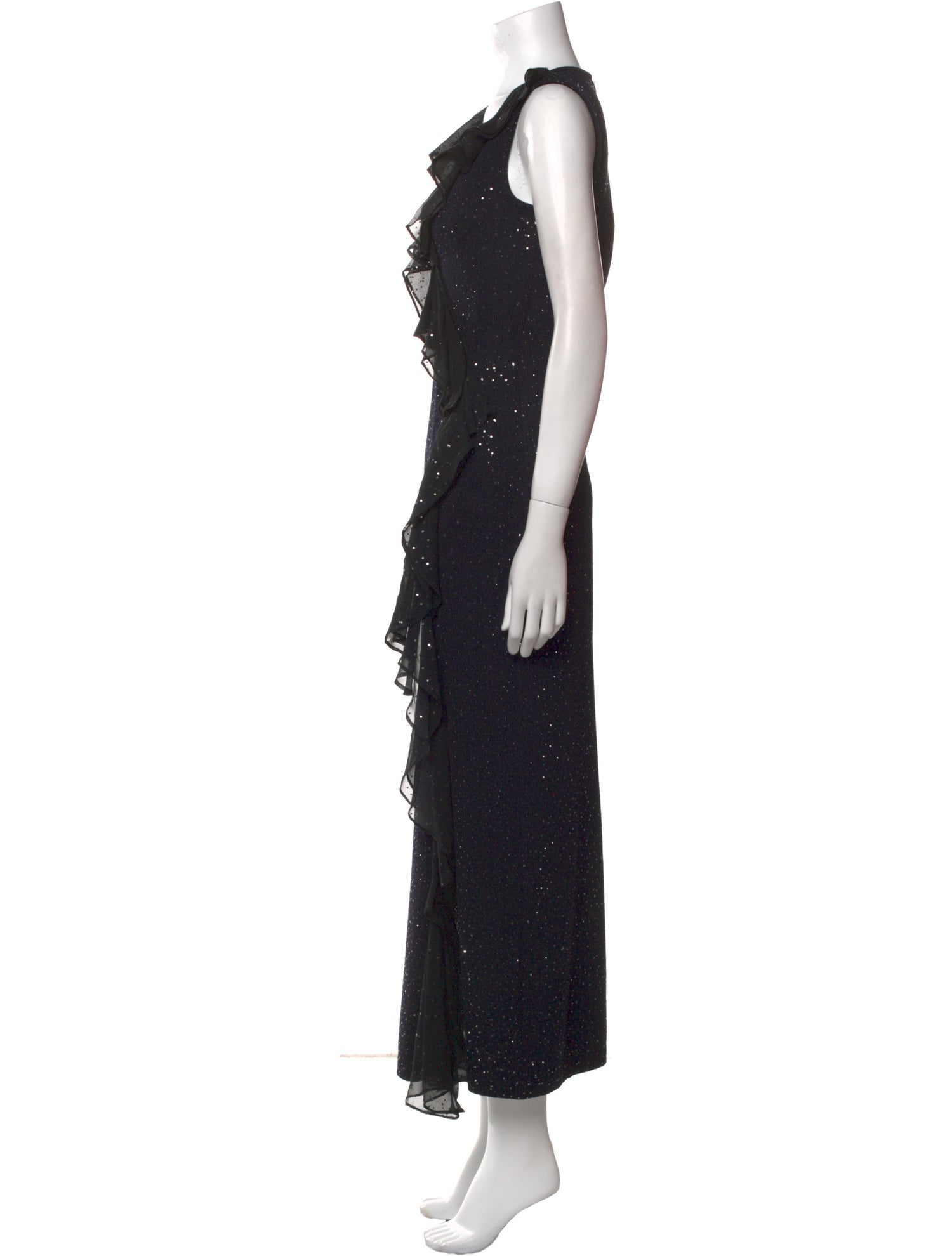 St. John Couture Wool Long Dress