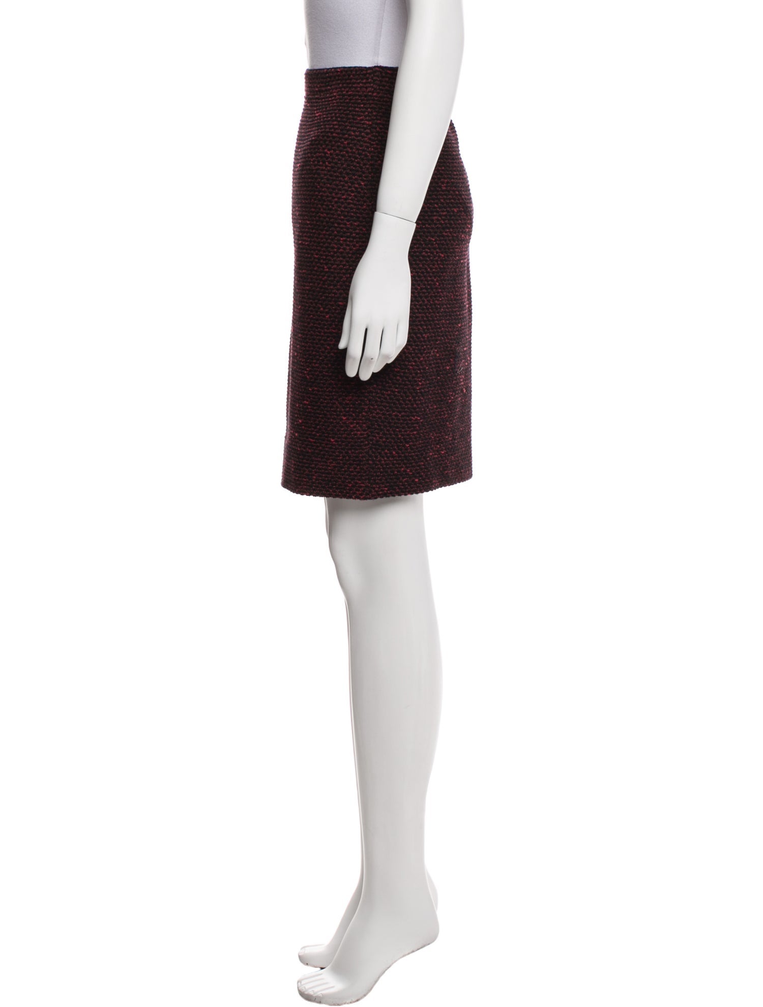 St. John Couture Wool Knee-Length Skirt