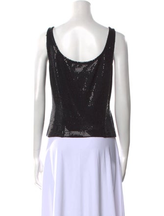 St. John Couture Wool V-Neck Crop Top