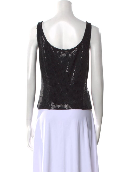 St. John Couture Wool V-Neck Crop Top