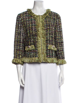St. John Couture Tweed Pattern Evening Jacket