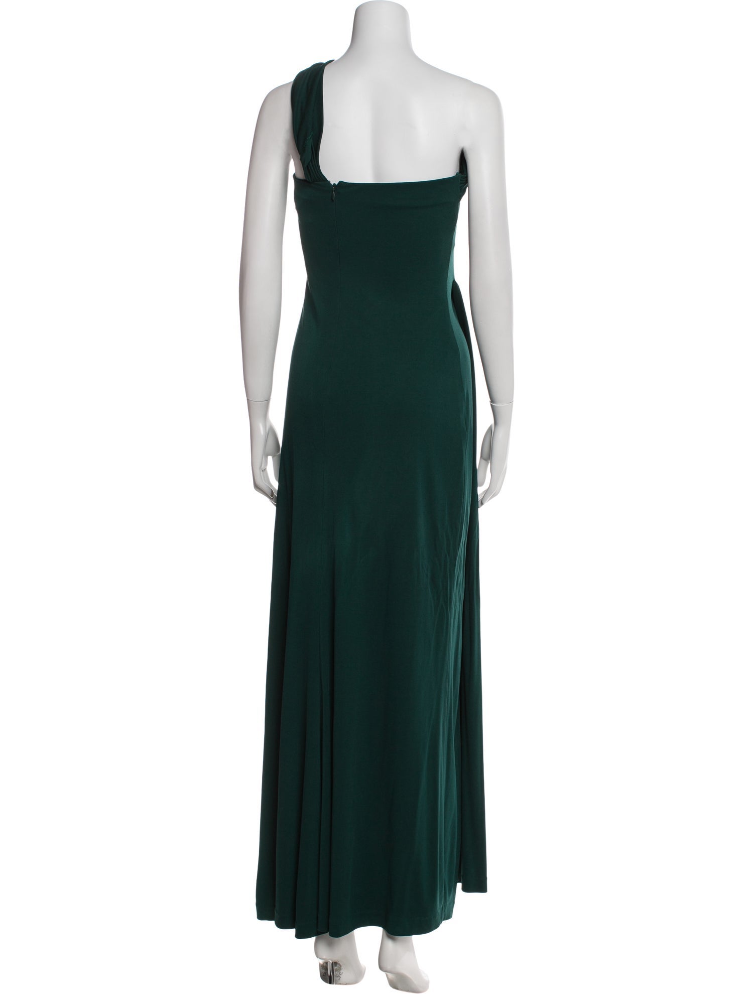 St. John Couture One-Shoulder Long Dress