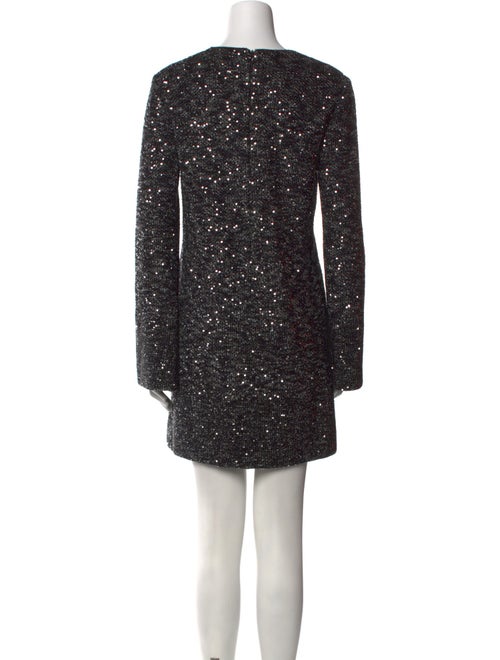 St. John Couture V-Neck Mini Dress