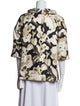 St. John Couture Silk Floral Print Jacket