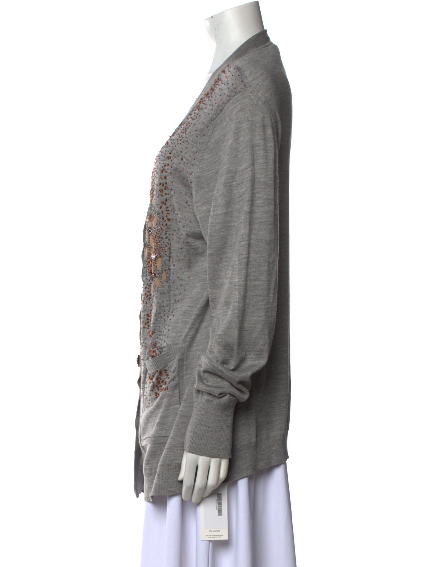 St. John Couture Wool V-Neck Sweater