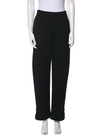 St. John Couture Wool Straight Leg Pants