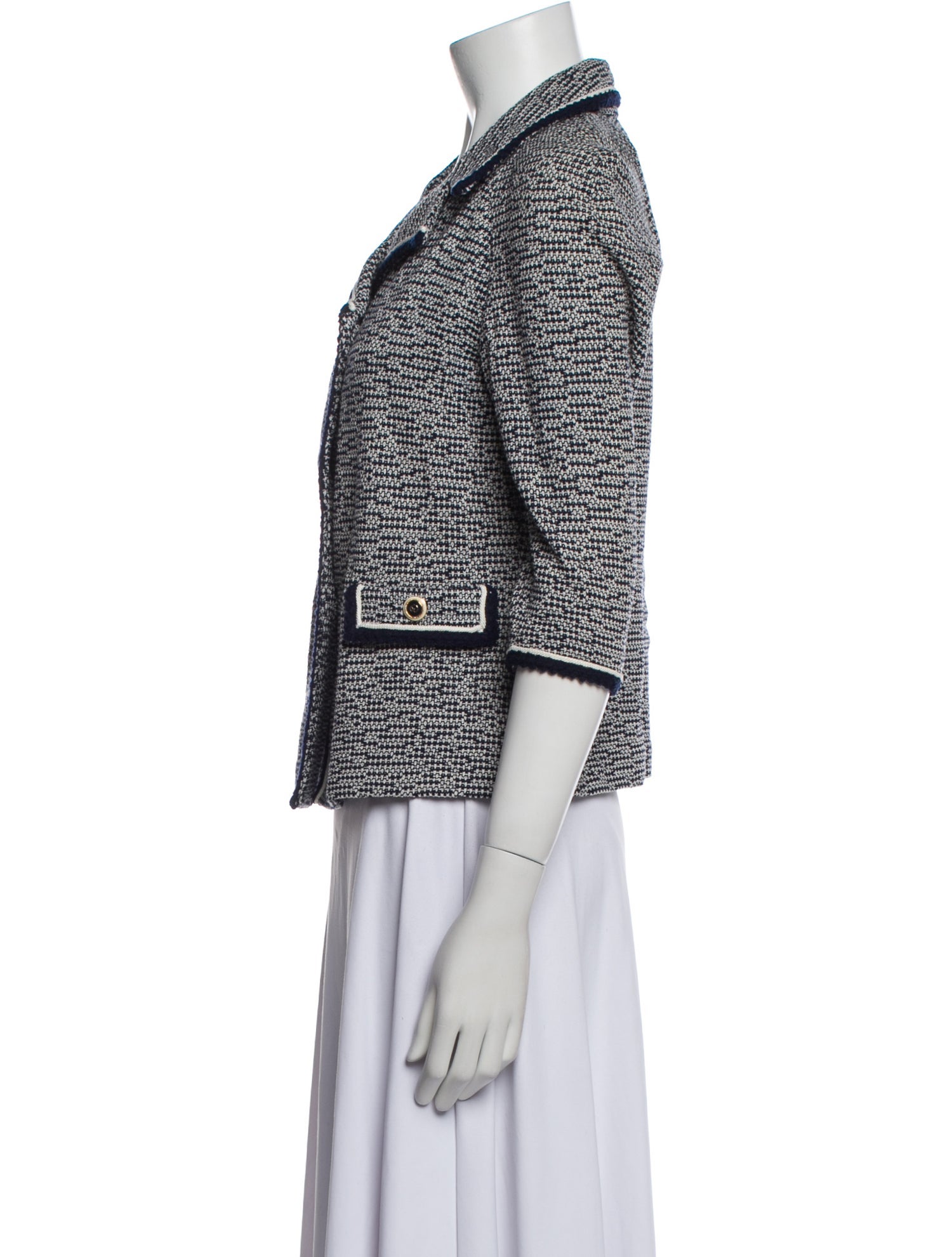 St. John Couture Tweed Pattern Evening Jacket