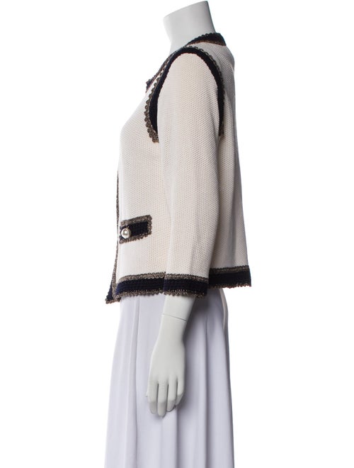 St. John Couture Wool Striped Jacket