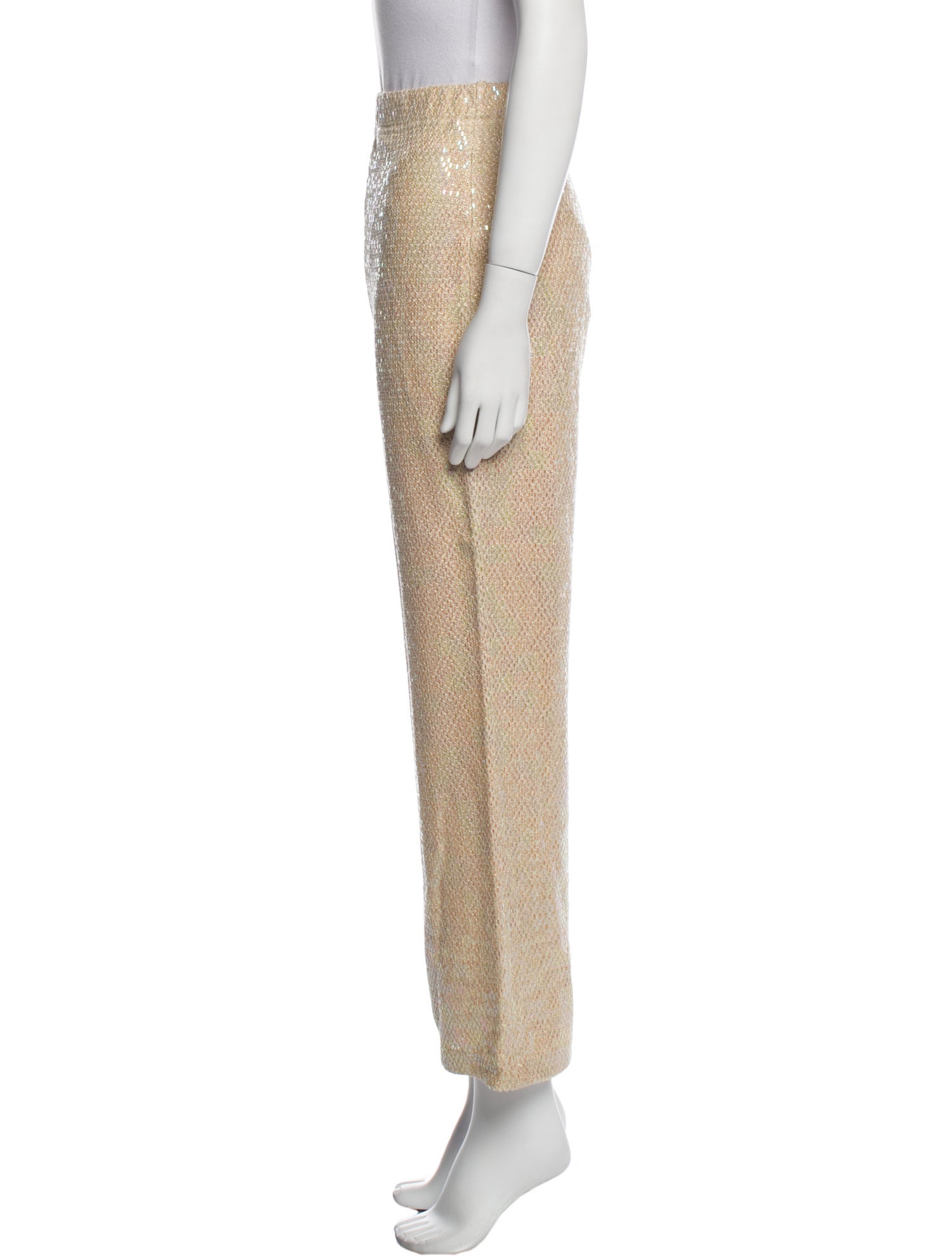 St. John Couture Wool Wide Leg Pants