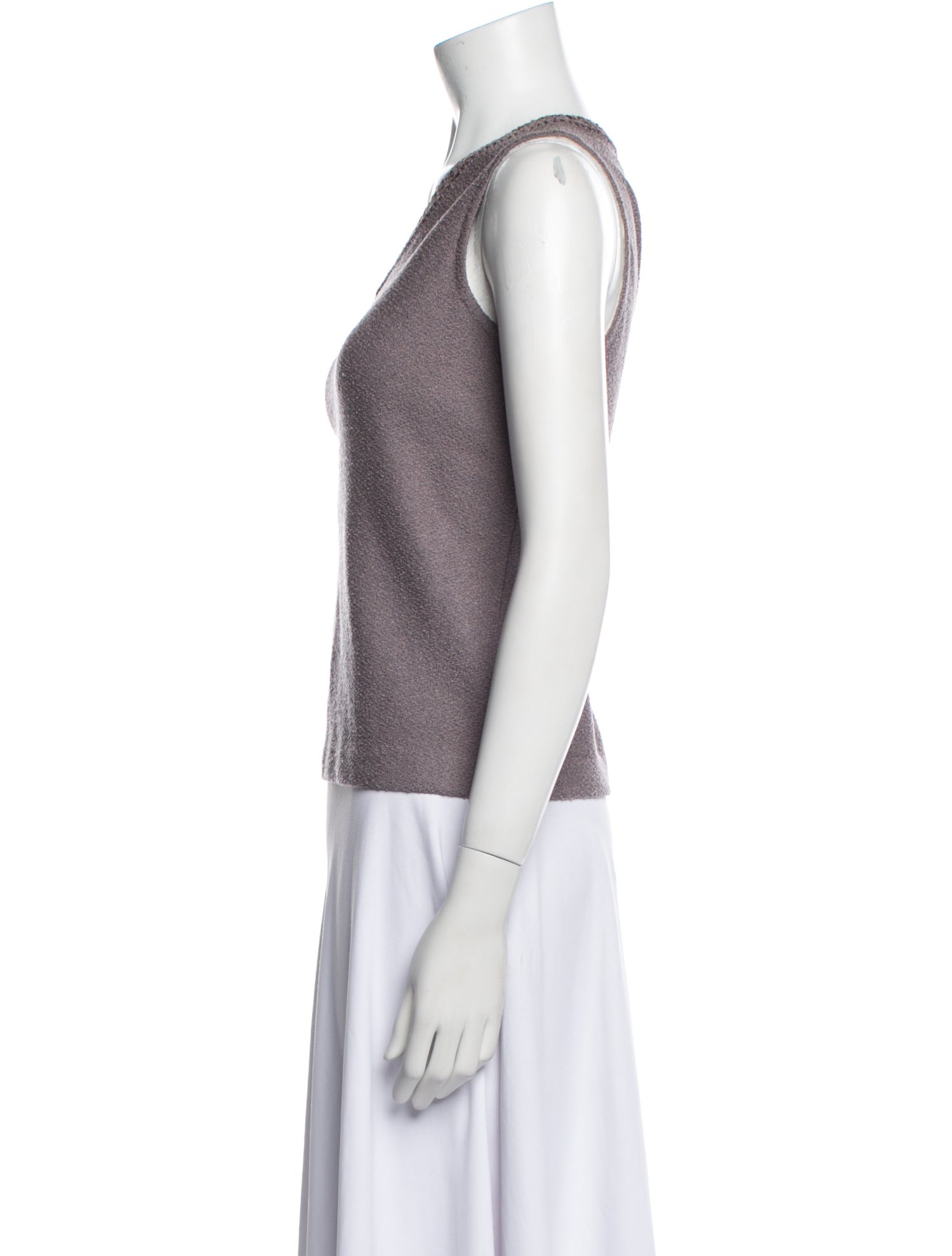 St. John Couture Vintage V-Neck Top