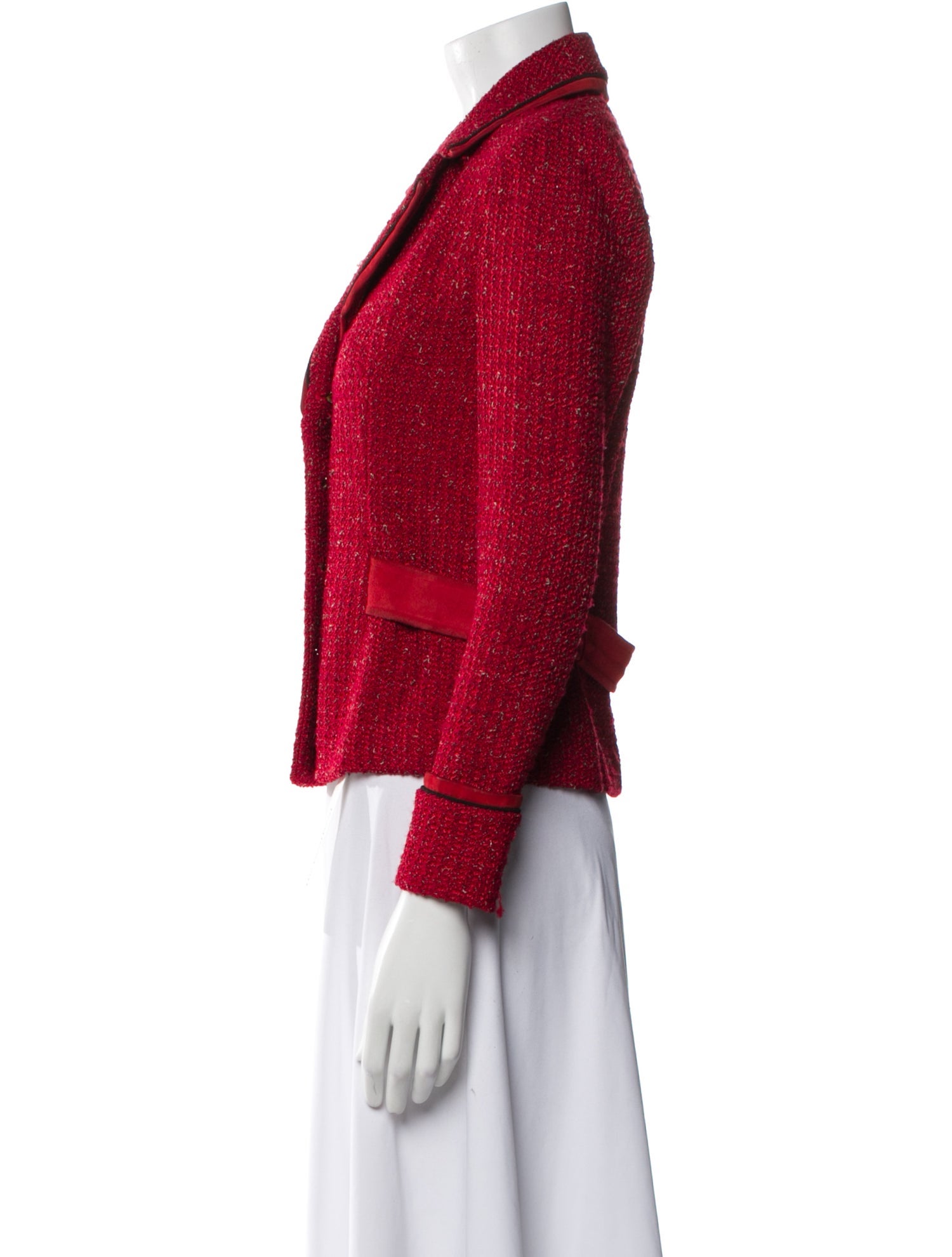 St. John Couture Tweed Pattern Blazer