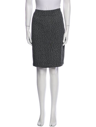 St. John Couture Tweed Knee-Length Skirt