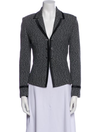 St. John Couture Tweed Pattern Blazer