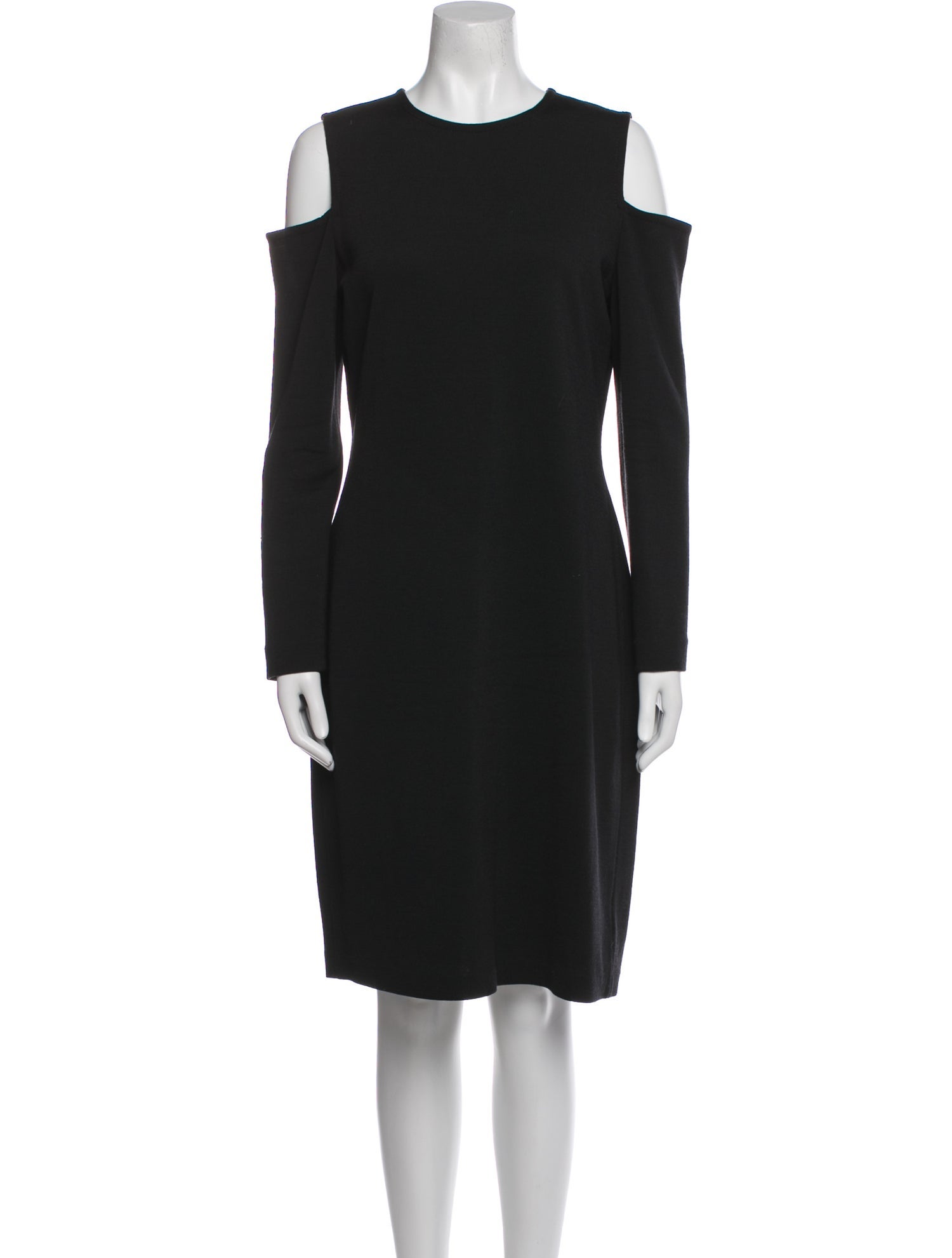 St. John Couture Crew Neck Knee-Length Dress