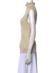 St. John Couture Turtleneck Sleeveless Top
