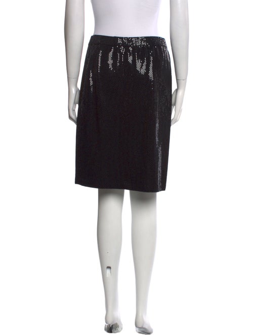 St. John Couture Glitter Accents Knee-Length Skirt