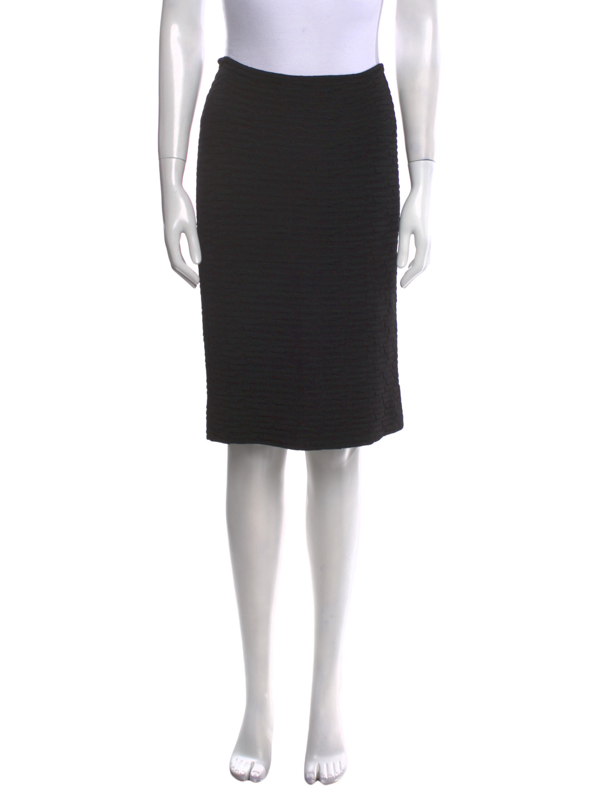 St. John Couture Crystal Embellishments Knee-Length Skirt