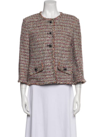 St. John Couture Tweed Pattern Evening Jacket