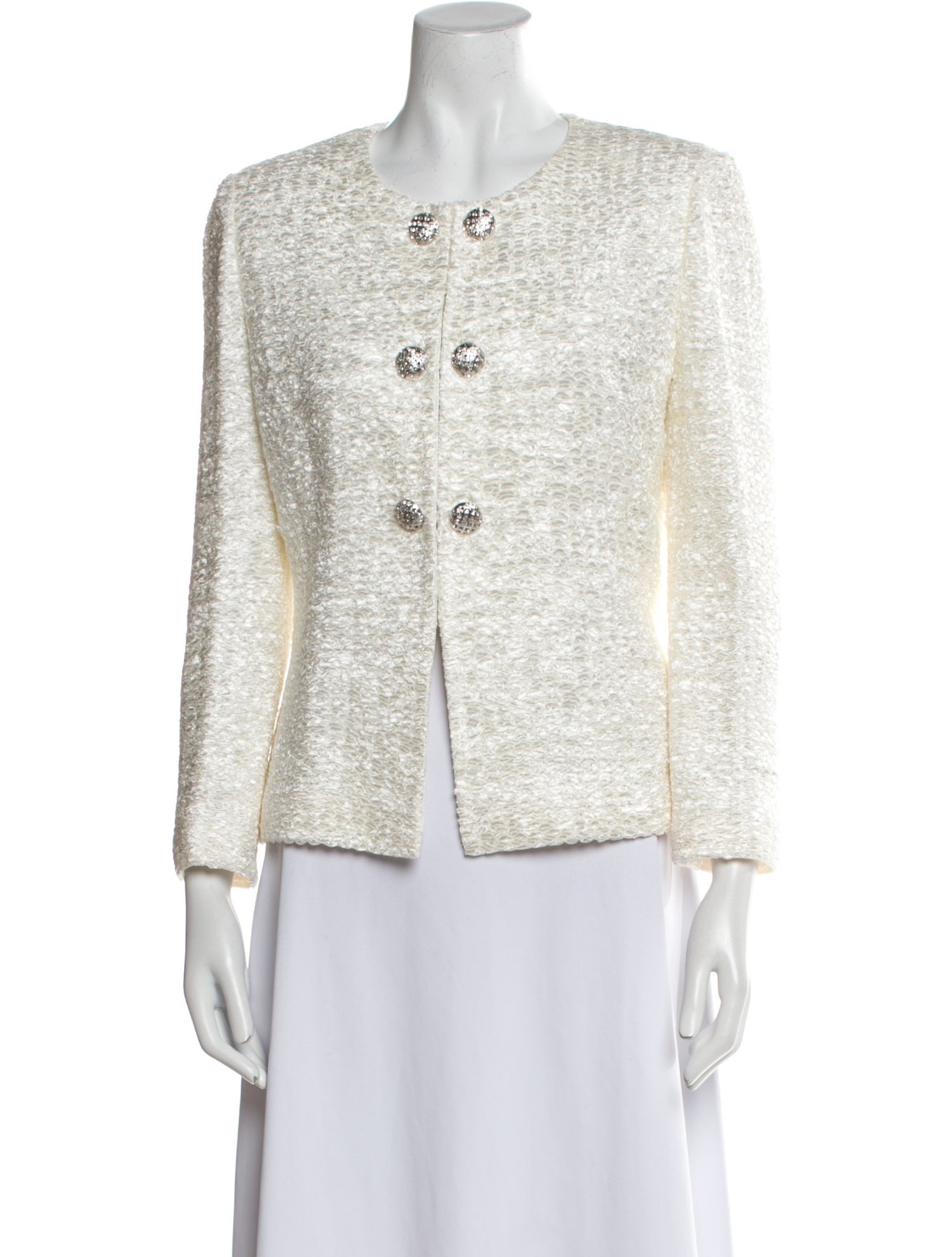 St. John Couture Tweed Pattern Evening Jacket