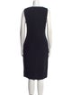 St. John Couture Square Neckline Knee-Length Dress