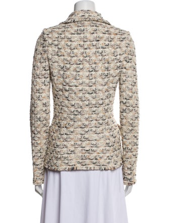 St. John Couture Wool Tweed Pattern Blazer