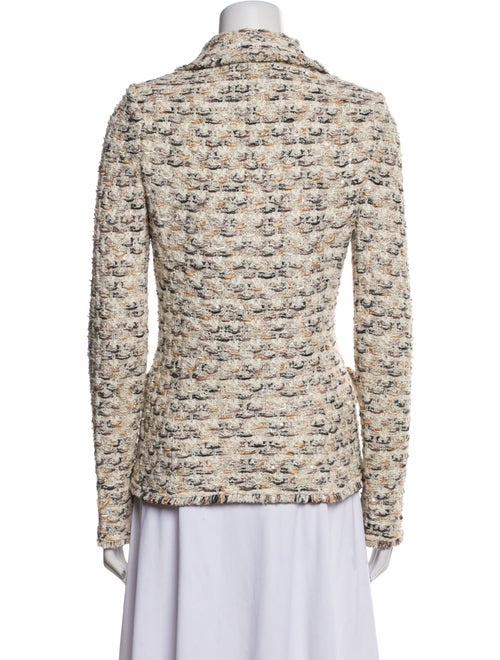 St. John Couture Wool Tweed Pattern Blazer