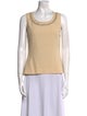 St. John Couture Scoop Neck Sleeveless Top