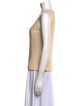 St. John Couture Scoop Neck Sleeveless Top